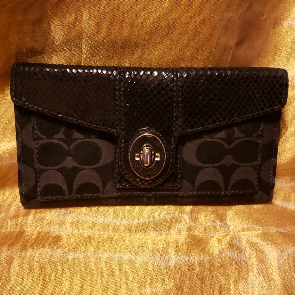Coach black wallet